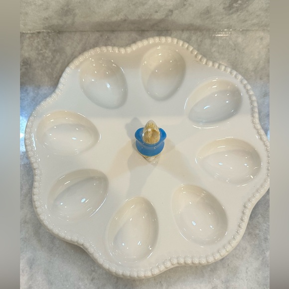 Beatrix Potter Peter Rabbit Porcelain Easter Round Egg Tray / Plate /Holder - Picture 4 of 9